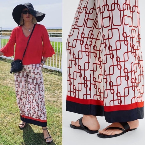 Zara Knot Print Pants #cybersale - Picture 2 of 4